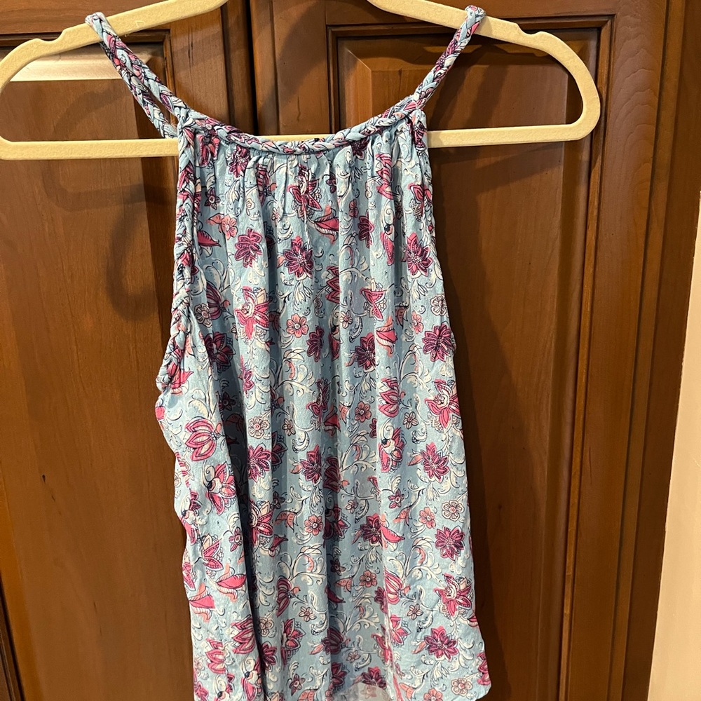 Blue tank/halter top. Gap. Size small.